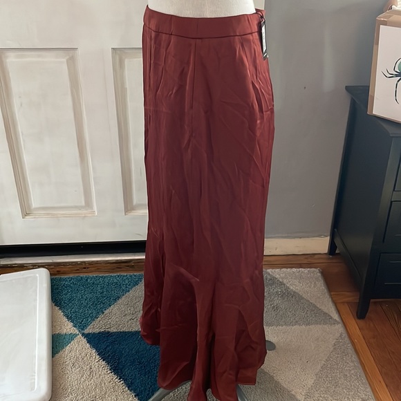 Express Brick Red Maxi Skirt. Size 8 - Picture 3 of 5